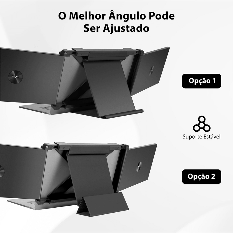 Extensor Tela Laptop Com Monitor Duplo (Compatibilidade com qualquer notebook) - Shopping do Brasileiro 