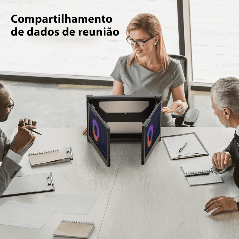 Extensor Tela Laptop Com Monitor Duplo (Compatibilidade com qualquer notebook) - Shopping do Brasileiro 