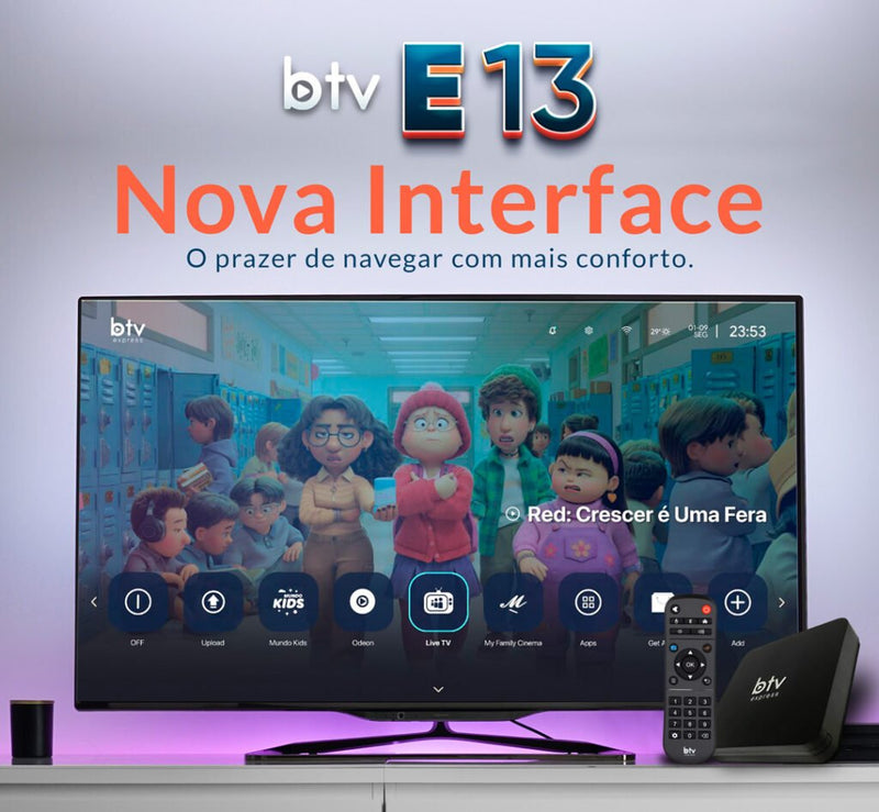 BTV BOX E13 EXPRESS 4K (LANÇAMENTO ORIGINAL)