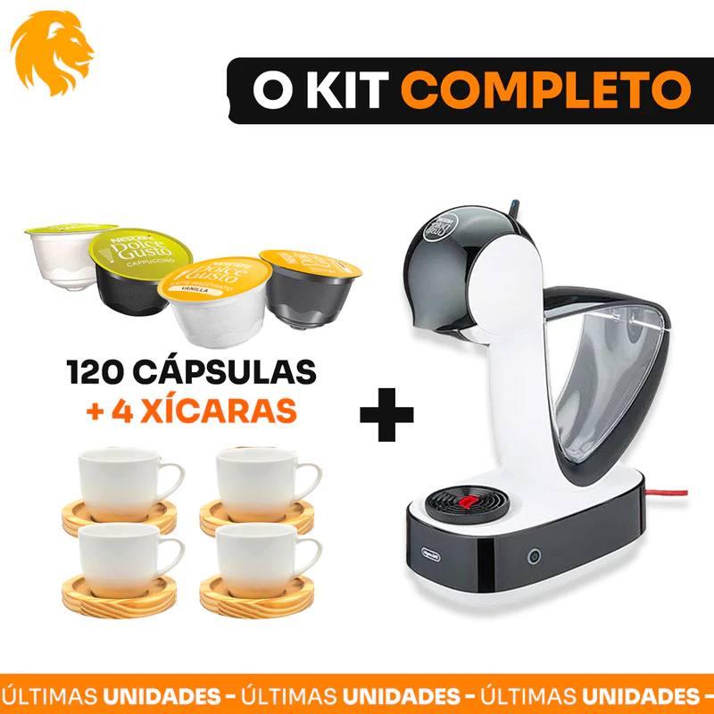 Cafeteira Dolce Gusto | Branca e preta + Cápsulas Grátis + Xícaras - Shopping do Brasileiro 