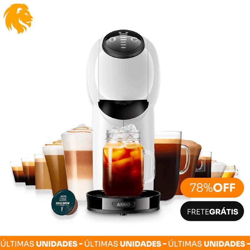 Cafeteira Dolce Gusto | Branca e preta + Cápsulas Grátis + Xícaras - Shopping do Brasileiro 